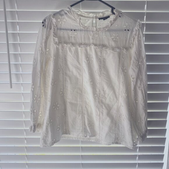 J. Crew Daisy Long Sleeve Blouse - Picture 1 of 11